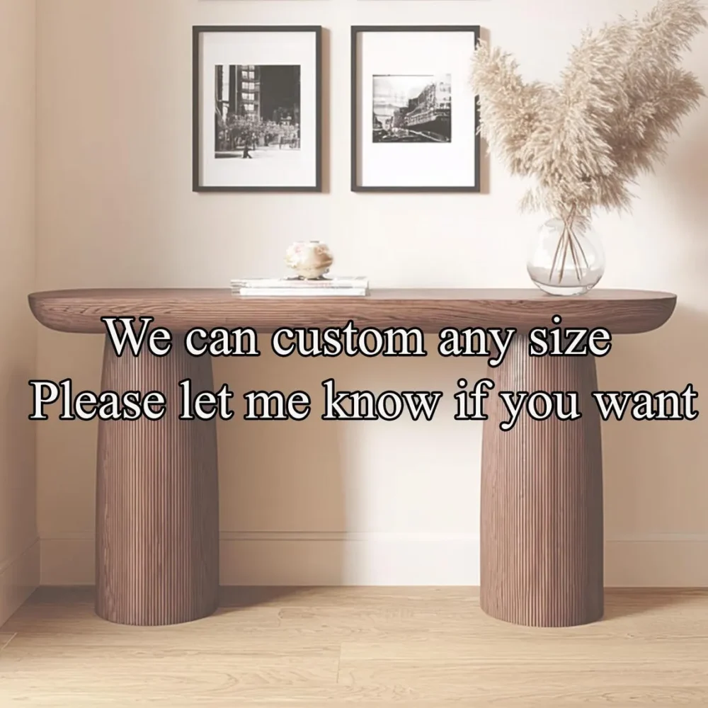 Modern Narrow Console Table — Handmade Solid Wood - Image 2