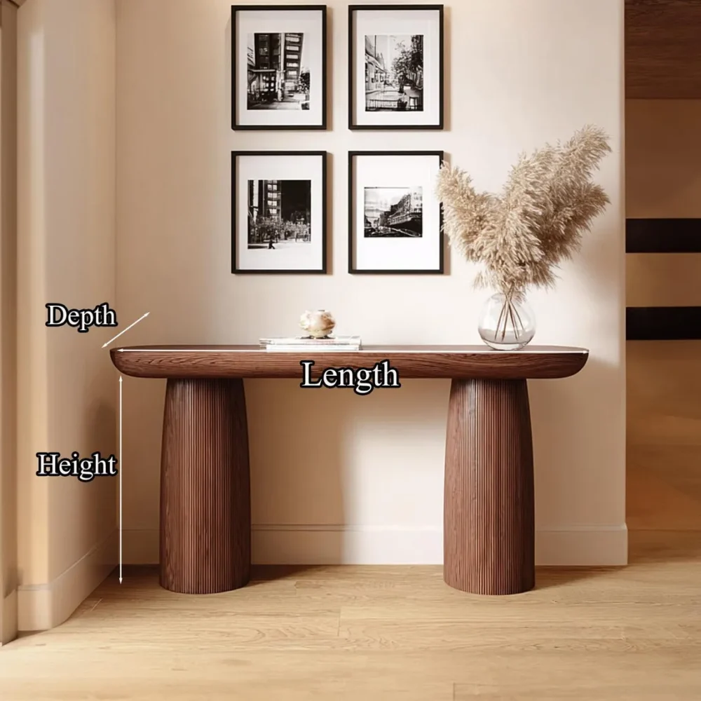 Modern Narrow Console Table — Handmade Solid Wood - Image 3