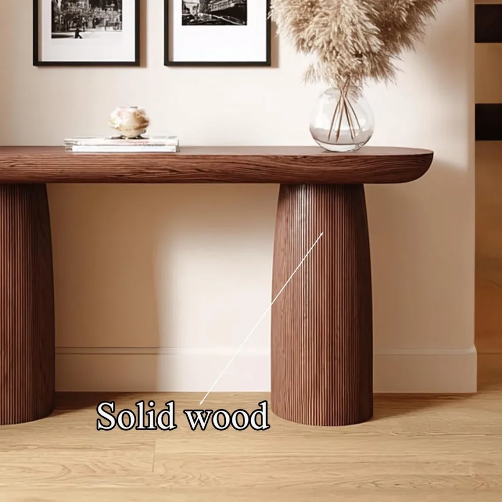 Modern Narrow Console Table — Handmade Solid Wood - Image 4