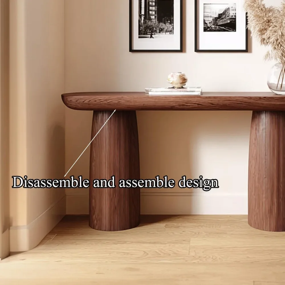 Modern Narrow Console Table — Handmade Solid Wood - Image 5