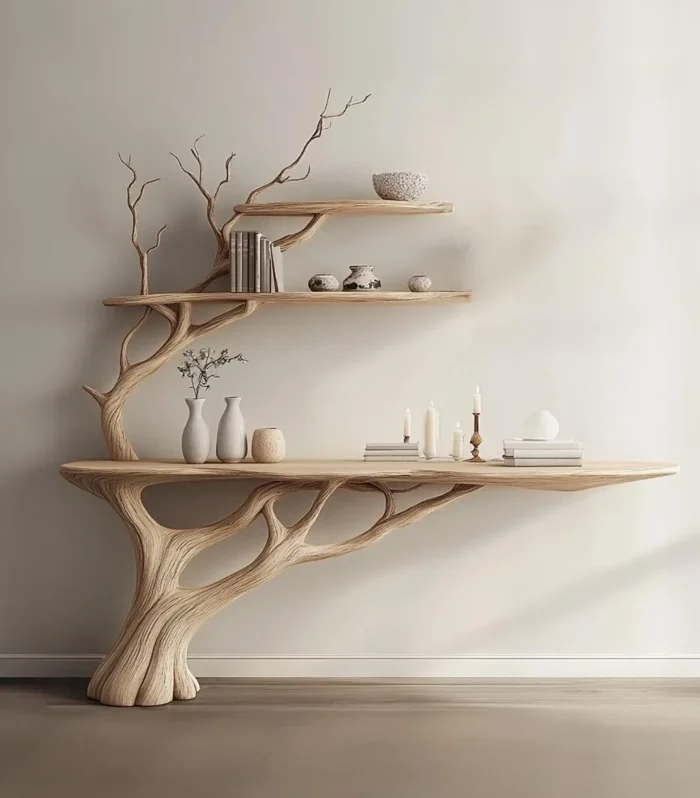 Tree Branch Bookshelf — Montessori Wall‑Mount Bookcase