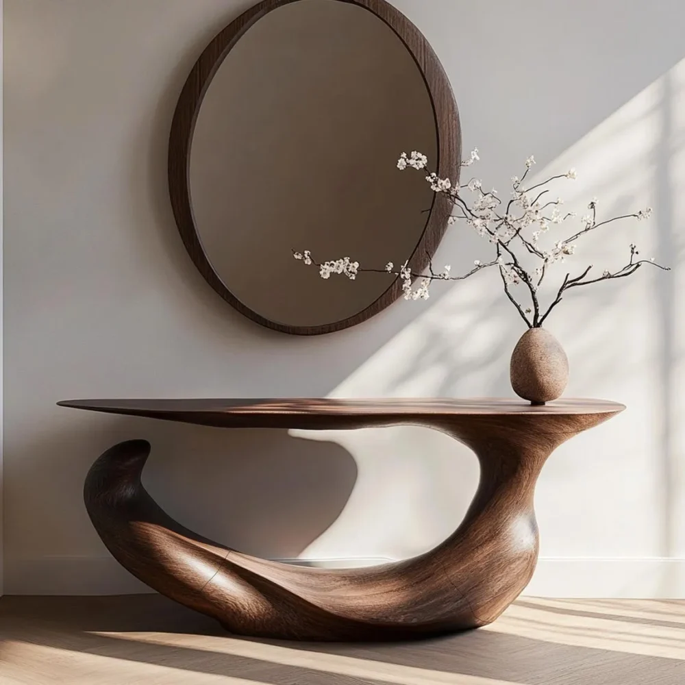 Farmhouse Narrow Console Table — Solid Wood Entryway - Image 2