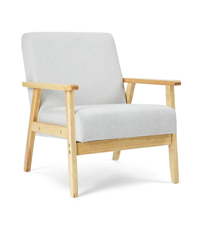 Upholstered Timber Dining Chair — Solid Wood Frame