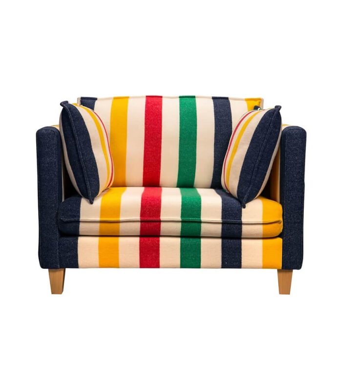 Churchill Multistripe Chair — Upholstered Accent