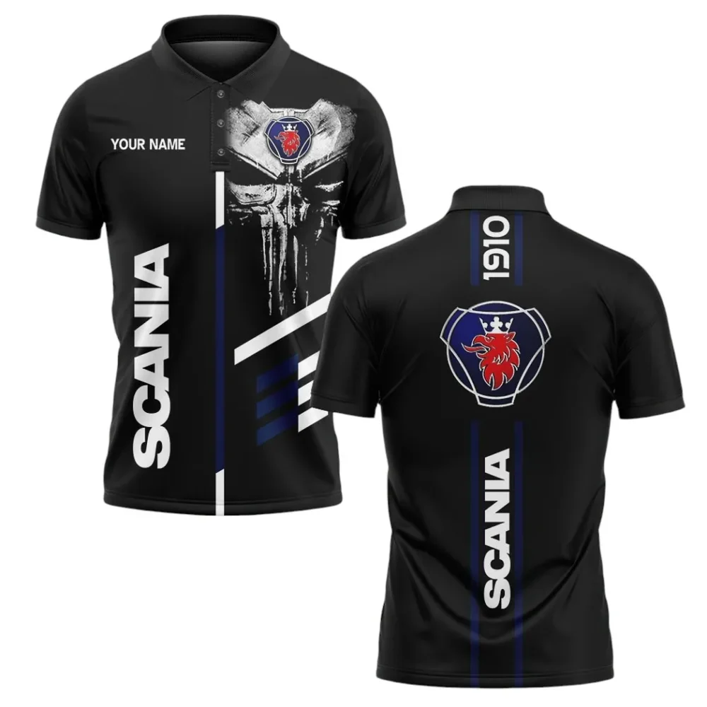 Heavy Truck Polo Shirt, Rugged Sport Streetwear Polo For Car Enthusiasts CAR10102272558