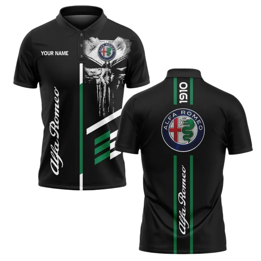 Italian Performance Coupe Polo Shirt, Lightweight Streetwear Polo For Car Owner CAR10102272501