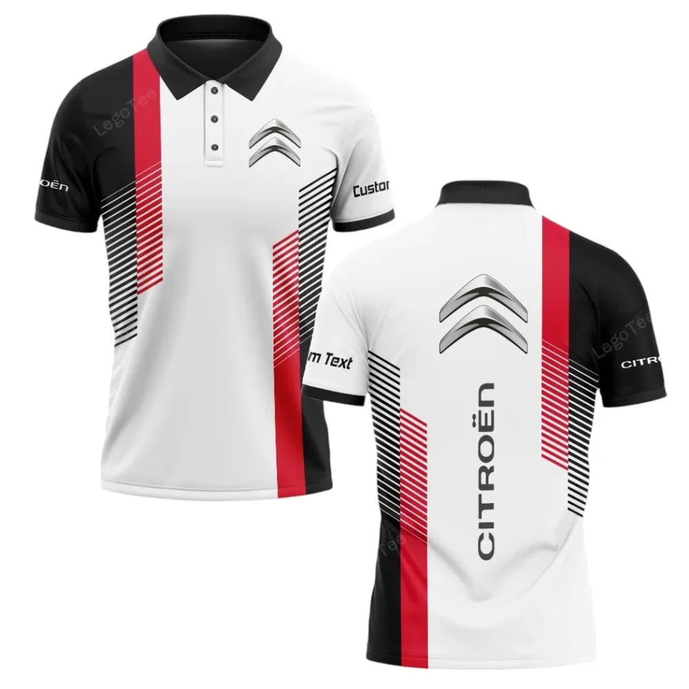 Stylish Crossover Polo Shirt, Lightweight Comfort Polo For Car Enthusiasts CAR10703122517