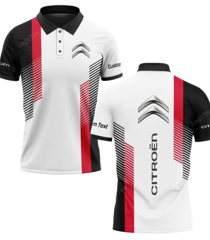 Stylish Crossover Polo Shirt, Lightweight Comfort Polo For Car Enthusiasts CAR10703122517